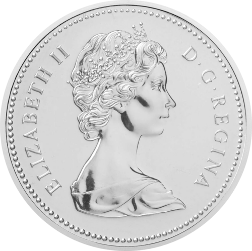 1 dollar Canada Elizabeth II silver coin (2)