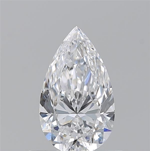 0.7 carat D-SI1 Natūralus Pear Deimantas (1)