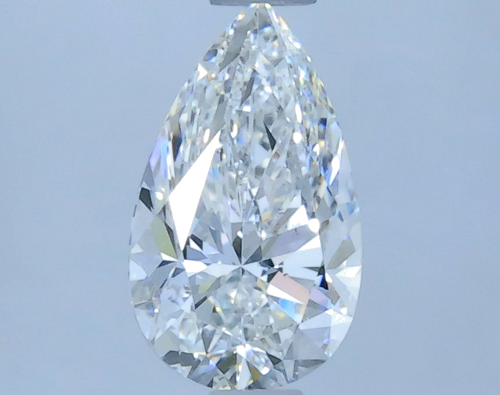 0.68 carat F-SI1 Natūralus Pear Deimantas (1)