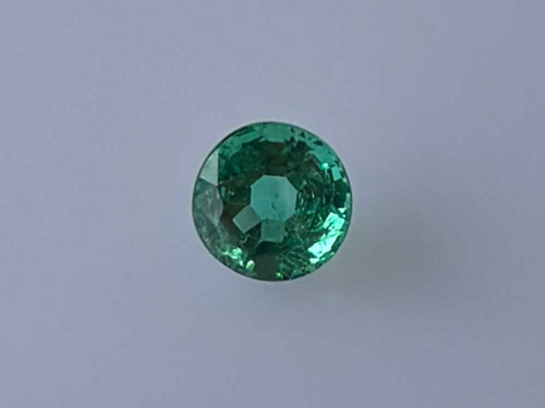 0.34 carat GREEN Round Smaragdas (1)