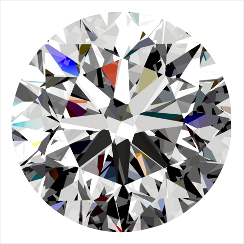 0.3 carat H-SI1 Very Good cut Natūralus Round Deimantas (1)