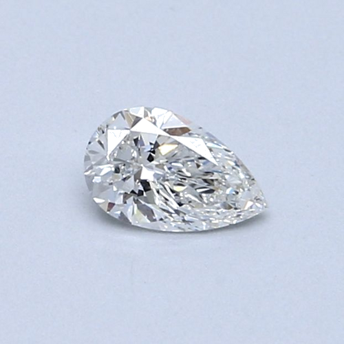 0.3 carat F-SI1 Natūralus Pear Deimantas (1)