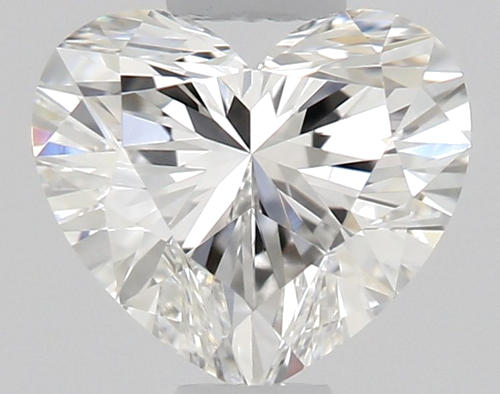 0.51 carat F-VS2 Natūralus Heart Deimantas (1)
