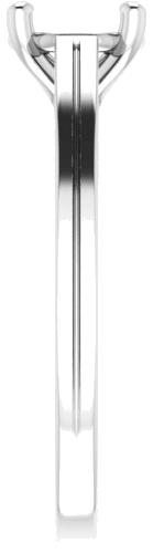 Sužadėtuvių Žiedas „Solitaire“ 14k white gold Round 6.5mm (4)