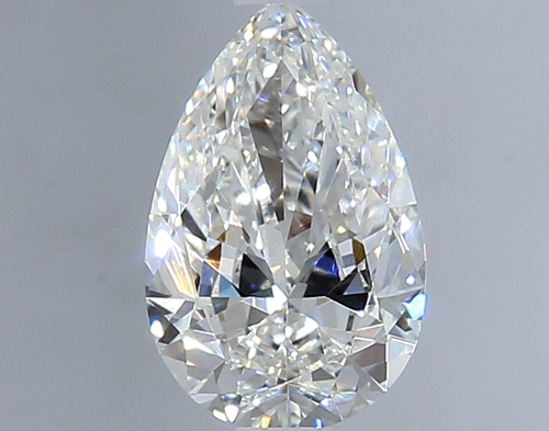 0.71 carat F-VVS2 Natūralus Pear Deimantas (1)