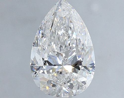 2.01 carat F-SI2 Natūralus Pear Deimantas (1)