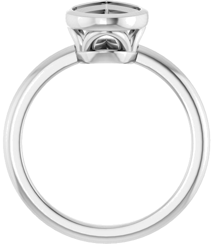 Sužadėtuvių Žiedas „Bezel-Set“ 14k white gold Pear 10mm x 7mm (2)