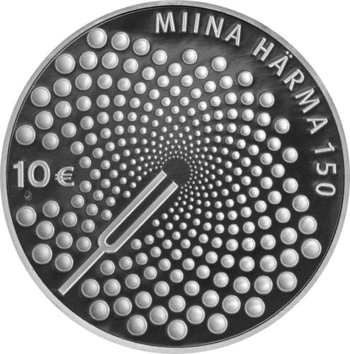 2014 Estonia Miina Harma 150th anniversary 10 euro silver coin (1)