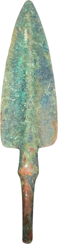 Geležies amžiaus bronzinis strėlės antgalis, 11,3 x 2,4 cm, 1200–800 m. pr. Kr. (1)