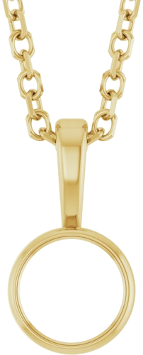 Pakabukas „Bezel-Set Solitaire“ 14k yellow gold Round 4.5mm (1)