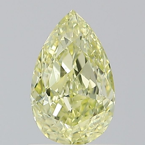 1.0 carat Fancy Yellow-VS2 Natūralus Pear Deimantas (1)