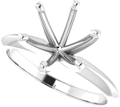 Sužadėtuvių Žiedas „Light Solitaire“ 950 Platinos Round 8.6mm x 9.1mm (5)