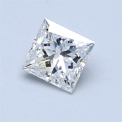 0.71 carat F-SI1 Natūralus Princess Deimantas (1)