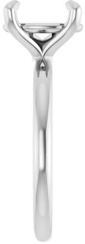 Sužadėtuvių Žiedas „Solitaire“ 585 Baltojo Aukso Oval 10mm x 8mm (4)