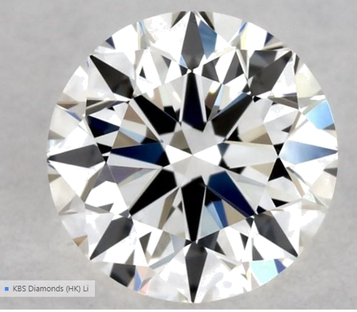 0.55 carat H-VVS2 Excellent cut Natūralus Round Deimantas (1)