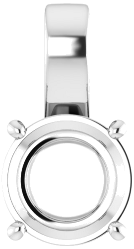 Pakabukas „Solitaire“ 925 Sidabro Round 10mm (1)