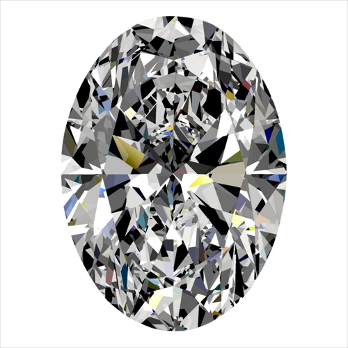 0.42 carat F-VVS1 Natūralus Oval Deimantas (1)