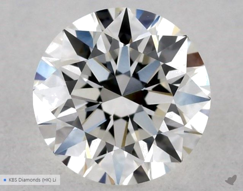 0.55 carat G-VVS2 Excellent cut Natūralus Round Deimantas (1)