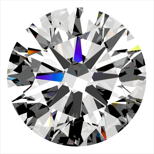 0.55 carat H-VVS2 Excellent cut Natūralus Round Deimantas (1)
