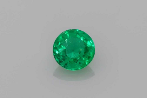 0.405 carat GREEN Round Smaragdas (1)