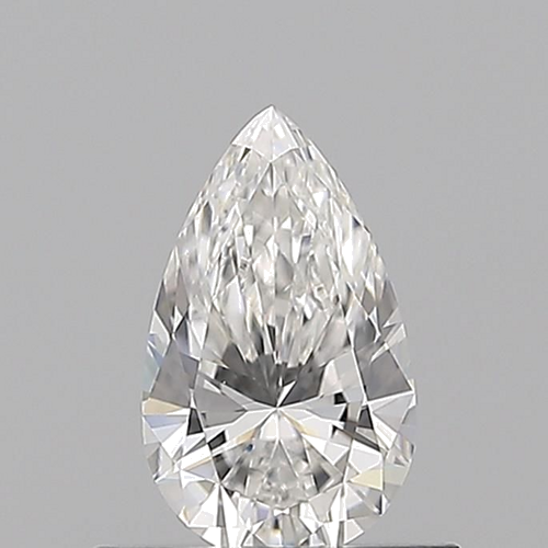 0.52 carat F-VVS2 Natūralus Pear Deimantas (1)
