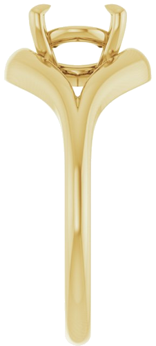 Sužadėtuvių Žiedas „Claw-Prong Solitaire“ 14k yellow gold Oval 9mm x 7mm (4)