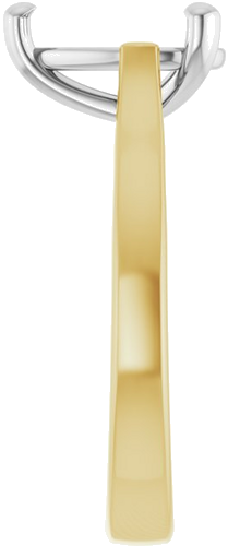 Sužadėtuvių Žiedas 14k yellow/white gold Pear 10mm x 7mm (4)