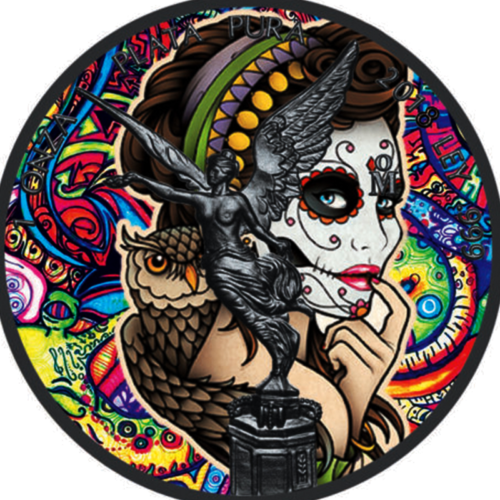 1 oz La Catrina - Libertad (Art of Color collection) colored silver coin (2)