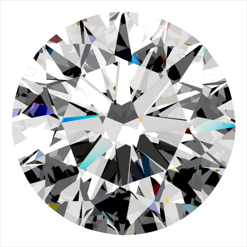 0.3 carat D-VS2 Excellent cut Natūralus Round Deimantas (1)