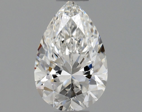 0.51 carat F-VVS1 Natūralus Pear Deimantas (1)