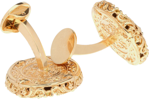 0,08 ct Round-cut RW/VS-SI natūraliais deimantais inkrustuotos aukso sąsagos (2)