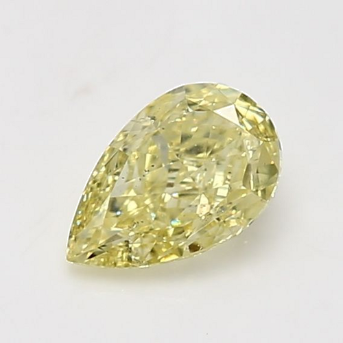 1.01 carat Fancy Yellow-SI2 Natūralus Pear Deimantas (1)
