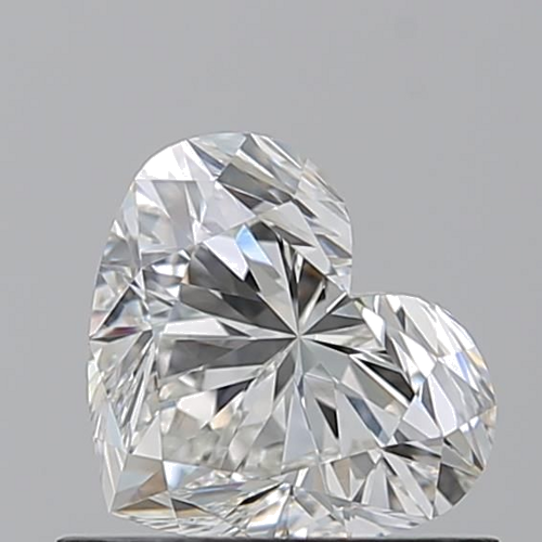 0.7 carat G-VVS2 Natūralus Heart Deimantas (1)