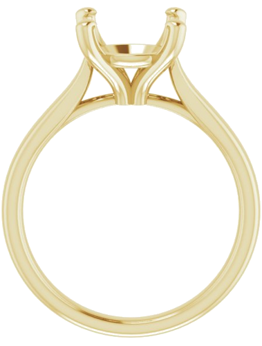 14K Yellow 9.4 mm Round Engagement Ring Mounting (2)
