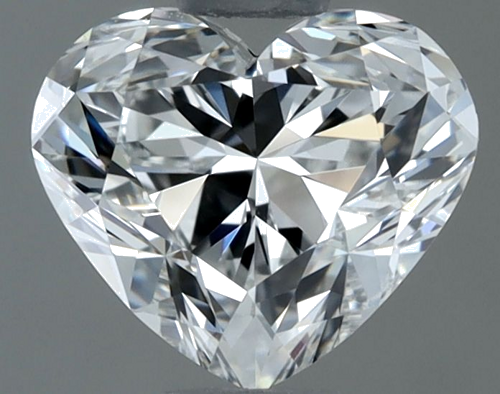 1.0 carat F-VVS1 Natūralus Heart Deimantas (1)