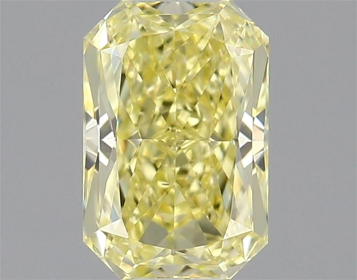 0.6 carat Fancy Yellow-VS1 Natūralus Radiant Deimantas (1)