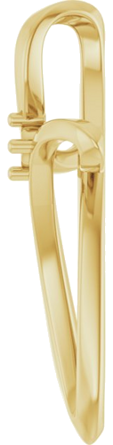 Pakabukas „Family Cross“ 14k yellow gold Round 2mm (3)