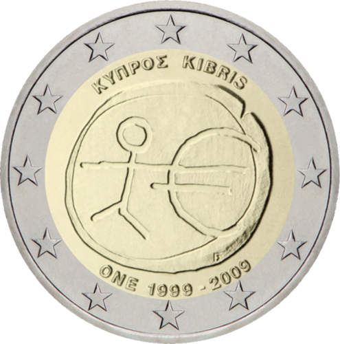 2009 Kipras EMS 2 eiro monēta (1)