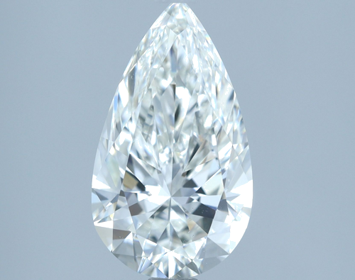 2.01 carat G-VS2 Natūralus Pear Deimantas (1)