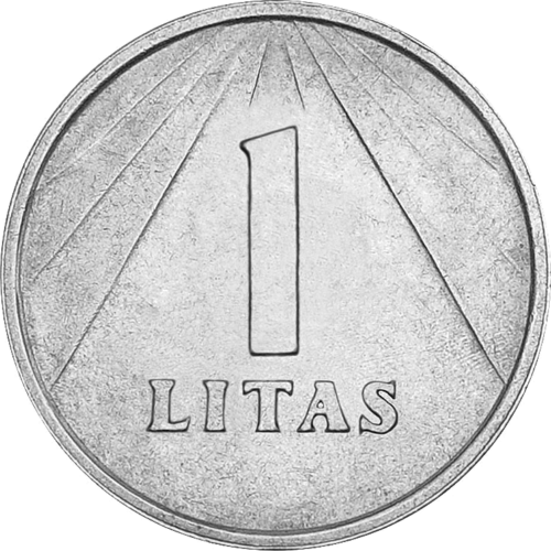 1991 Lithuania 1 litas coin (1)