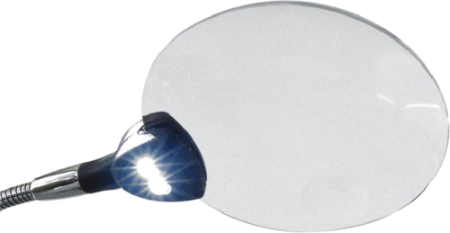 Dviejų lęšių pastatomas padidinimo stiklas su LED lempa 2,5x, 5x (2)