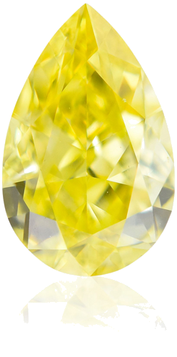 0.62 carat Fancy Vivid  Yellow-VS1 Natūralus Pear Deimantas (1)
