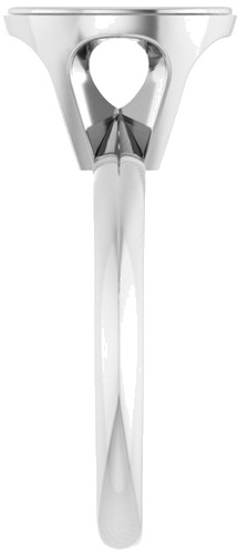 Sužadėtuvių Žiedas „Solitaire“ 585 Baltojo Aukso Oval 10mm x 8mm (4)