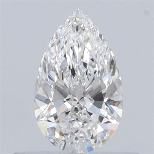 0.32 carat D-IF Natūralus Pear Deimantas (1)