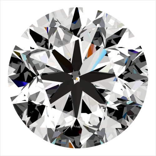 0.3 carat G-VS2 GD cut Natūralus Round Deimantas (1)