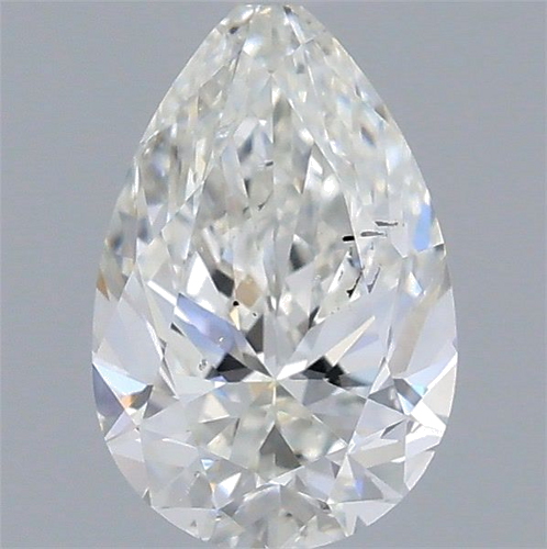 0.5 carat H-SI2 Natūralus Pear Deimantas (1)