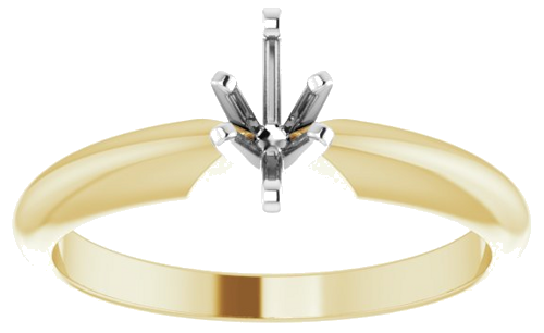 Sužadėtuvių Žiedas „Heavyweight Solitaire“ 14k yellow/white gold Marquise 6mm x 3mm (3)