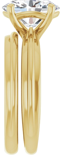 Sužadėtuvių Žiedas „Solitaire“ 14k yellow gold Oval 10mm x 8mm (9)