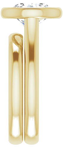 14K Yellow 8.8 mm Round Solitaire Engagement Ring Mounting (9)