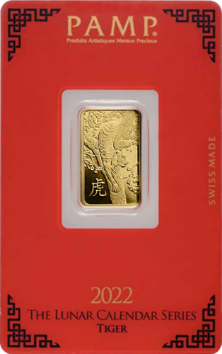 5 g Investment Gold Bar 2022 Year of the Tiger PAMP (1)